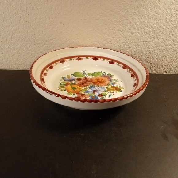 EXQUISITE VTG Hand painted Gmundner Keramik 8" Ceramic Bowl Made In Austria. - Picture 2 of 5